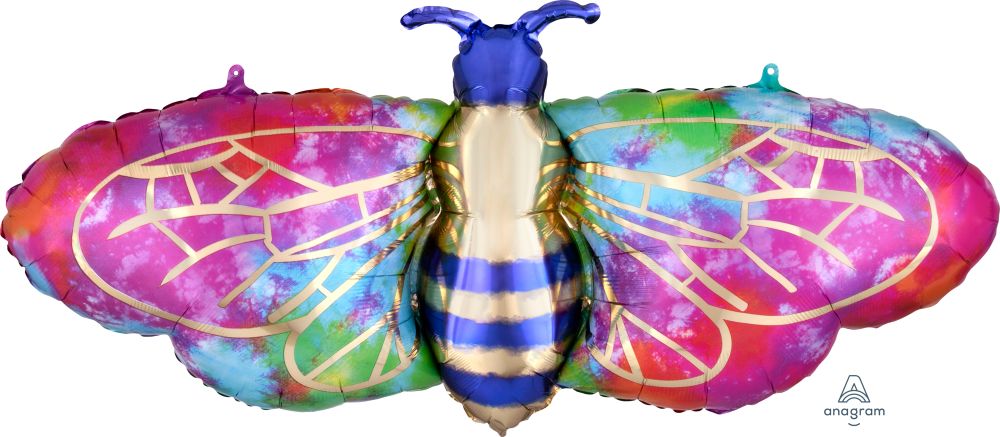 SuperShape Tie-Dye Bee Balloon