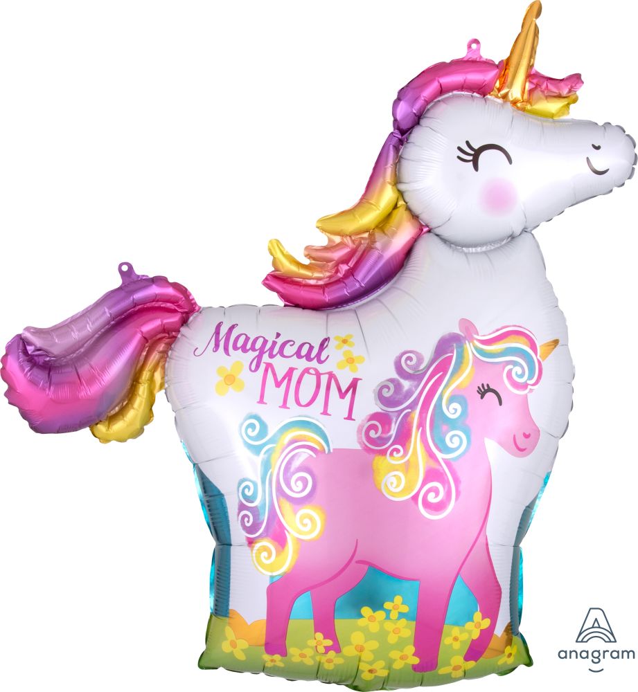SuperShape Mama and Baby Unicorn Balloon