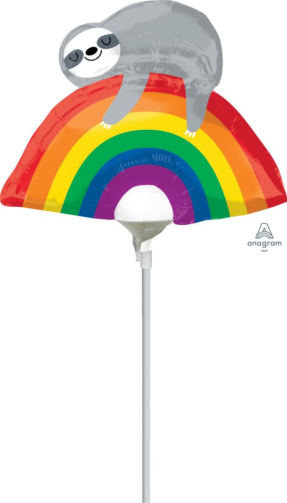 MiniShape Rainbow Sloth Balloon
