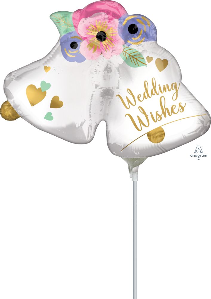 MiniShape Wedding Bells Balloon
