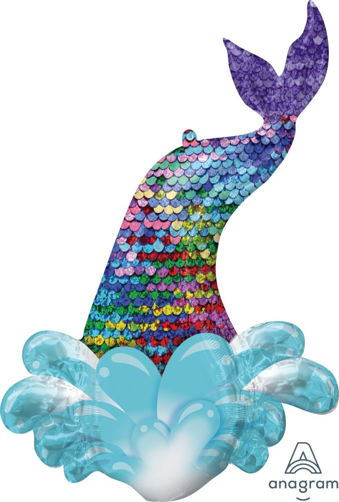 SuperShape Mermaid Sequin Tail Balloon