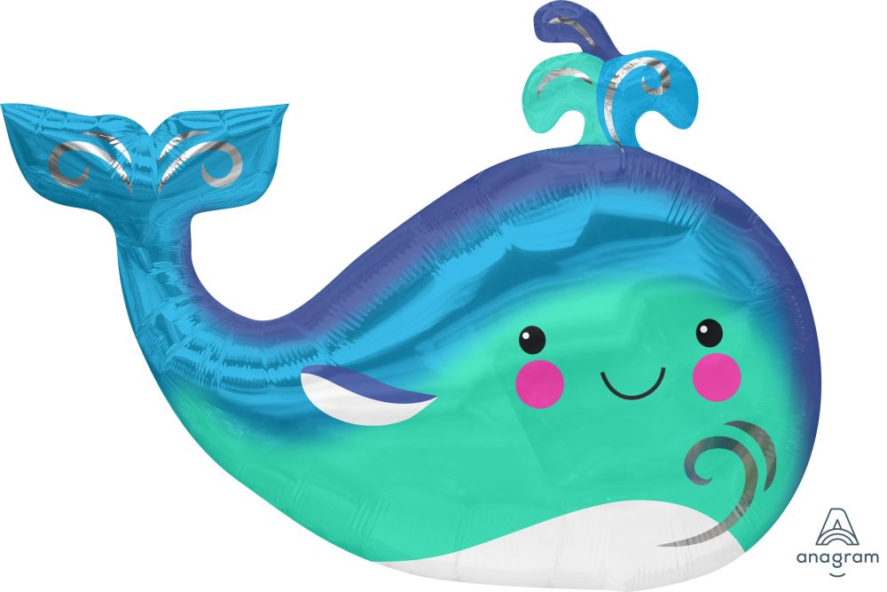 SuperShape Happy Whale Balloon