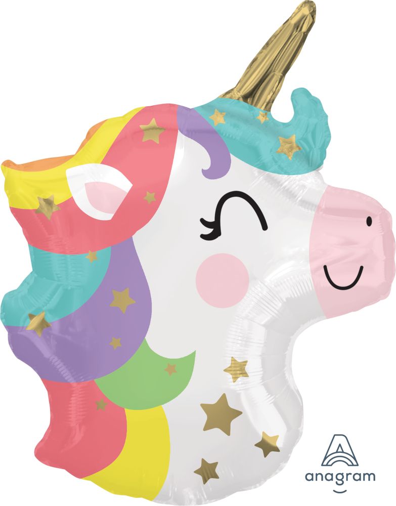 18" Shape Baby Unicorn Balloon