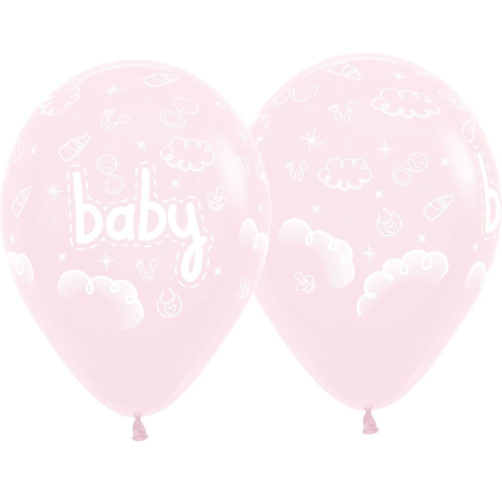 11" Baby Pastel Matte Pink (50pcs) Balloons