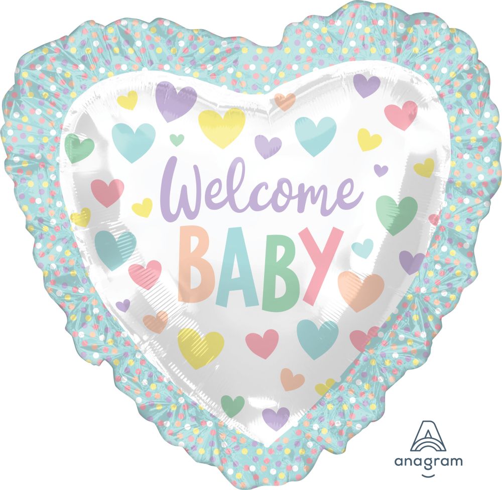 SuperShape Baby Ruffle Heart Balloon