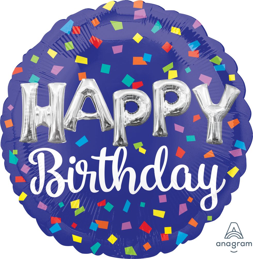 18" Happy Birthday Balloon Letters