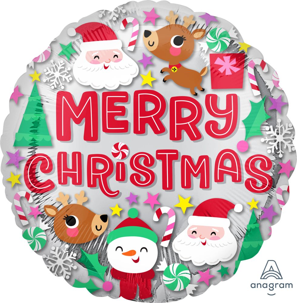 18" Christmas Buddies Balloon