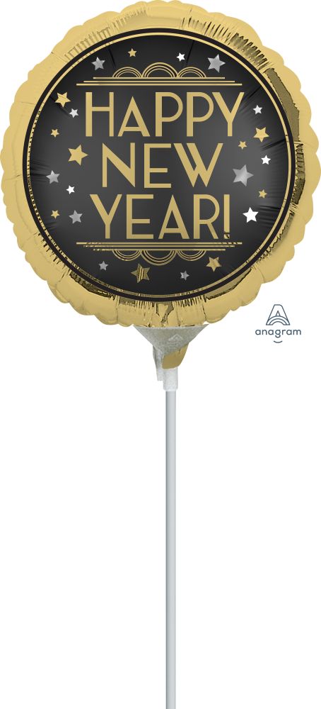 04" Vintage Satin New Year Balloon