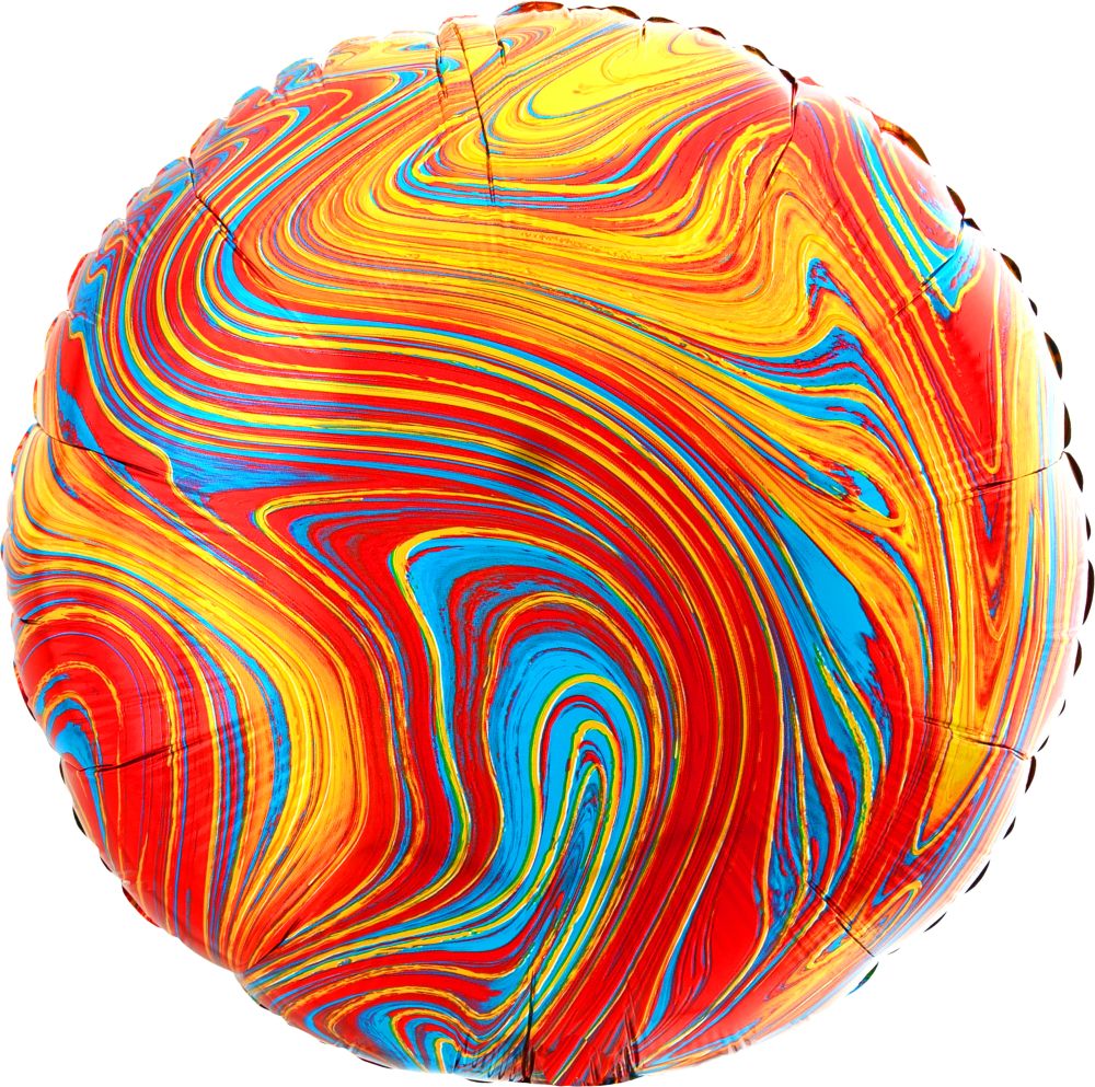 18" Marblez Colorful Circle Balloon