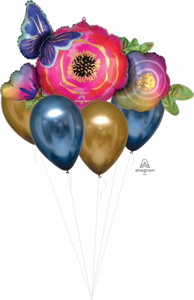 Balloon Bouquet Satin Flower Butterfly