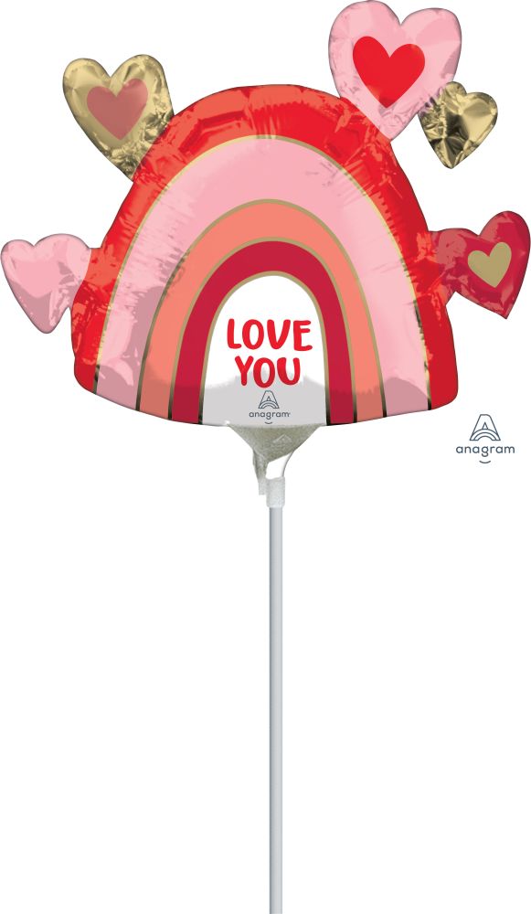MiniShape Love You Rainbow Balloon