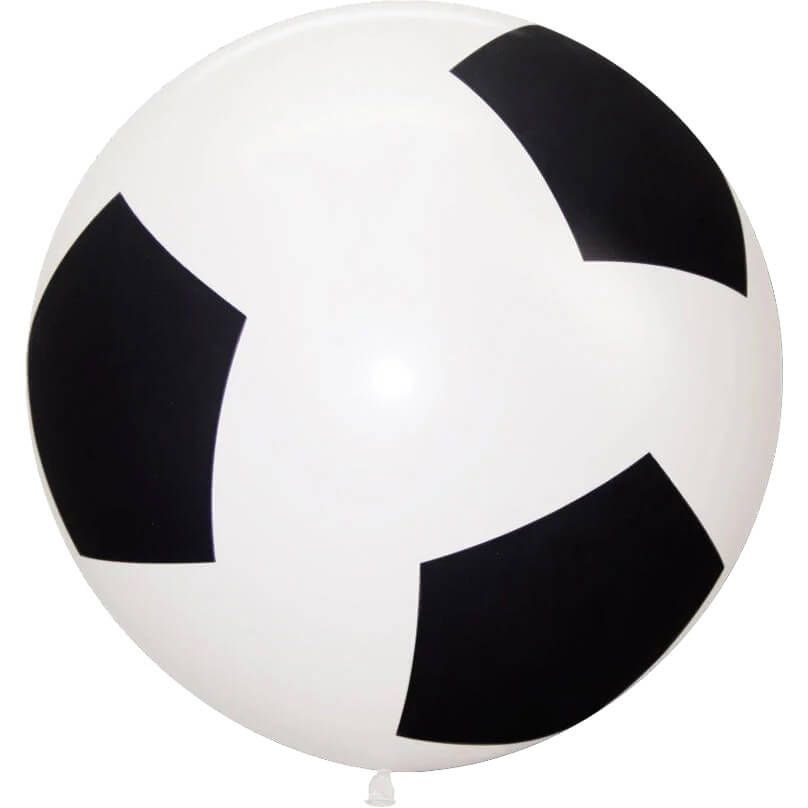 24" Soccer Ball White (3pcs) Balloons