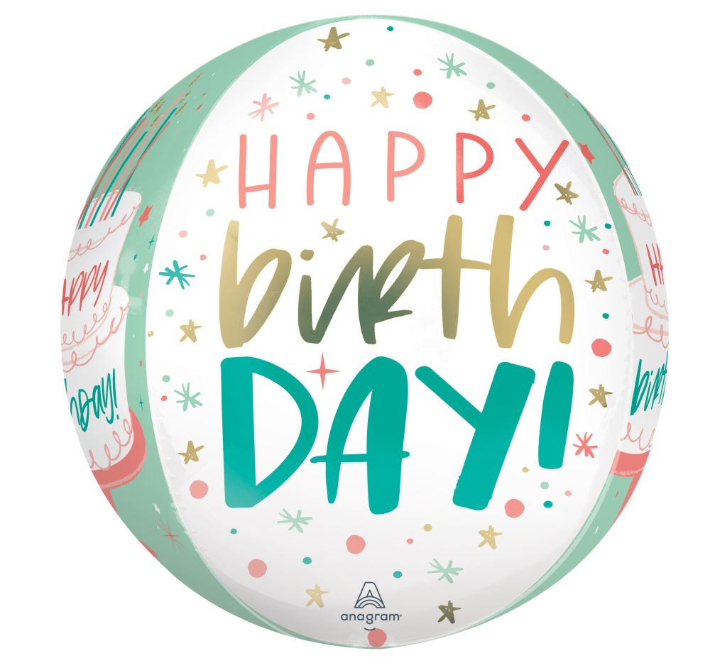 Orbz Happy Cake Day Balloon