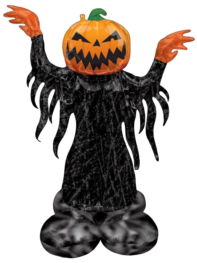 AirLoonz Pumpkin Head Ghost Balloon