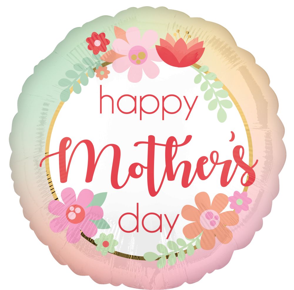 Jumbo Happy Mothers Day Filtered Ombre Balloon