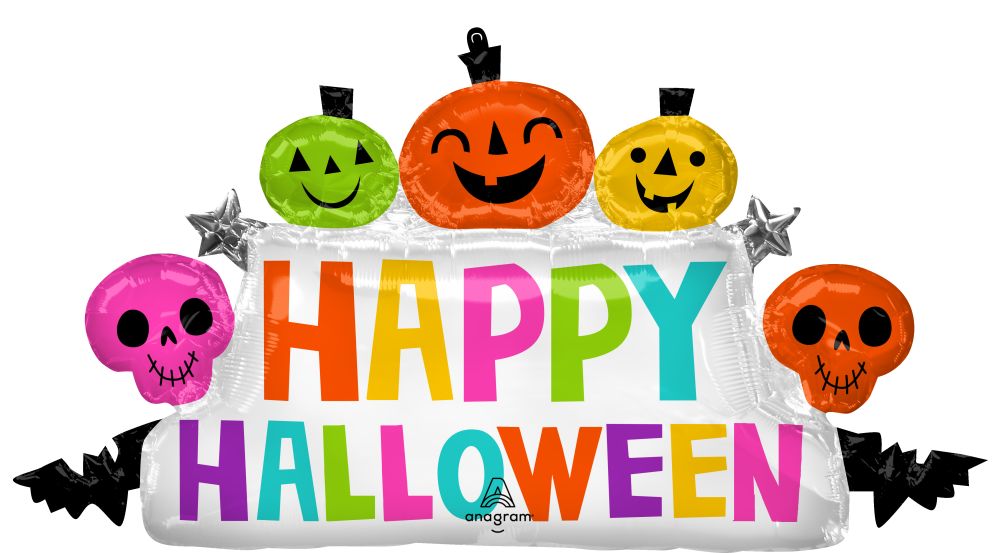 SuperShape Colourful and Creepy Halloween Marquee Balloon