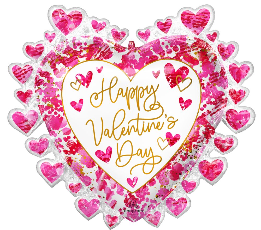 SuperShape Heartful Valentines Day Balloon