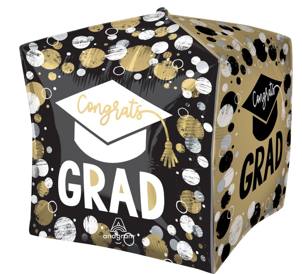 Ultrashape Cubez Grad Circles and Dots Balloon