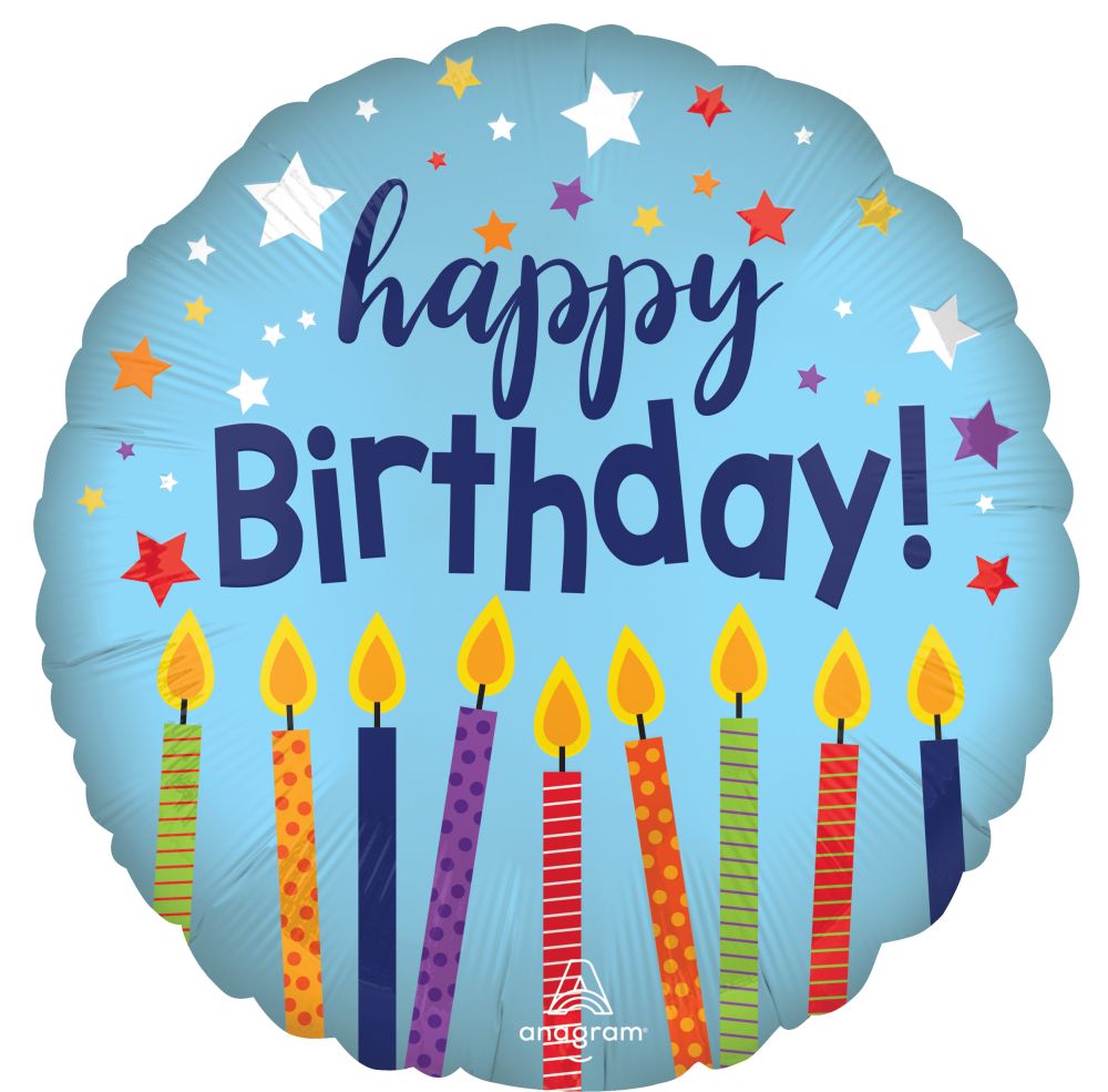 Standard Satin Happy Birthday Celebrate Balloon