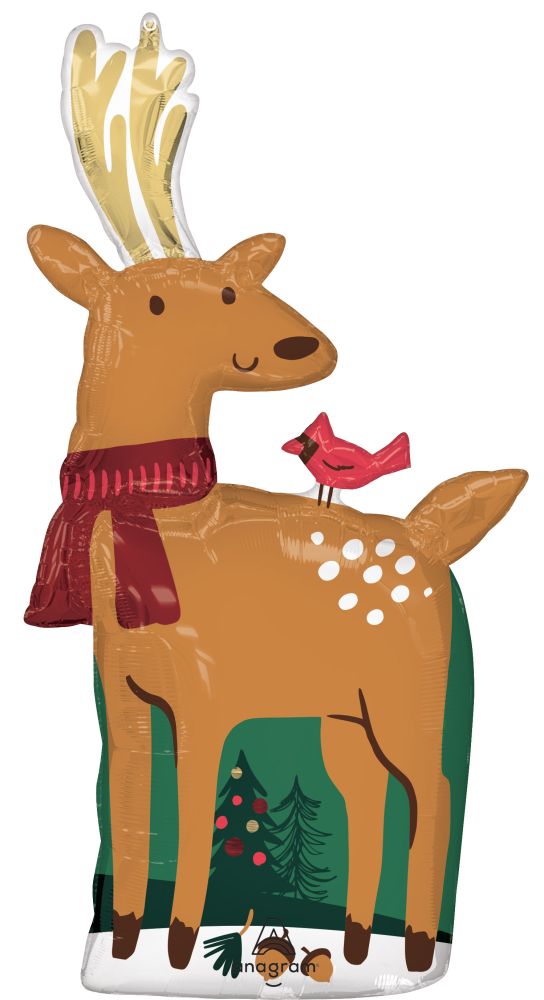 SuperShape Modern Reindeer Balloon
