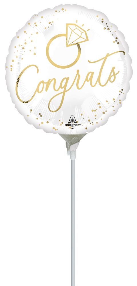 09" Gold Wedding Balloon