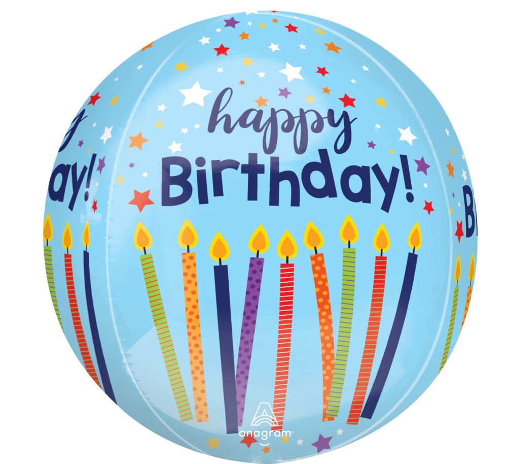 Orbz Happy Birthday Celebrate Balloon