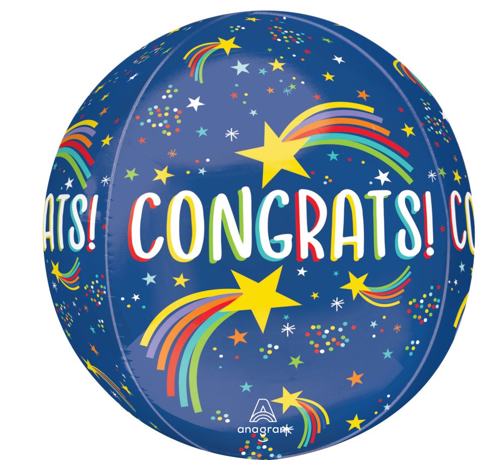 Orbz Rising Star Congrats Balloon