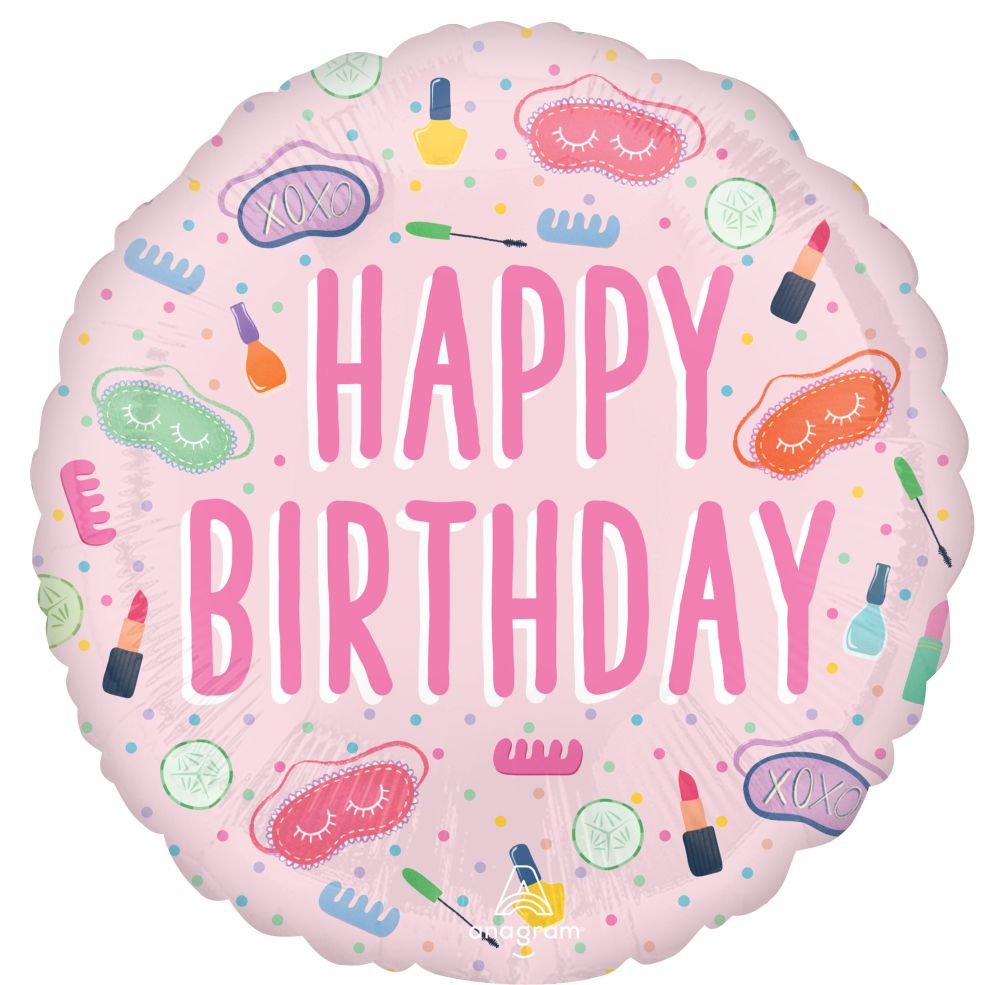 Standard Happy Birthday Spa Party Balloon
