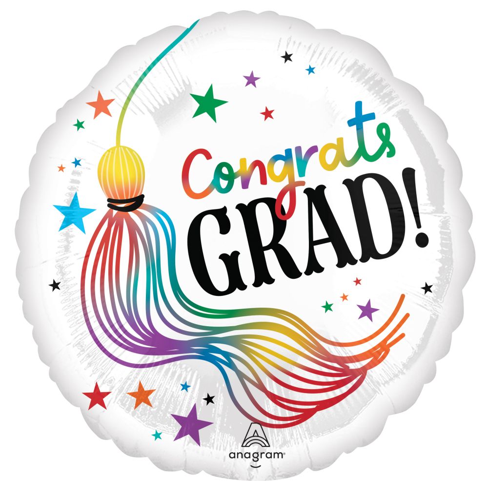 Standard Grad Playful Wiggles Balloon