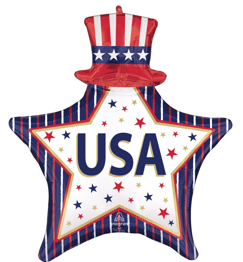 SuperShape USA Stars and Stripes Balloon