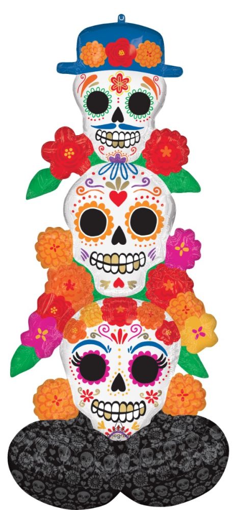 Airloonz Day Of The Dead Bright Flores Balloon