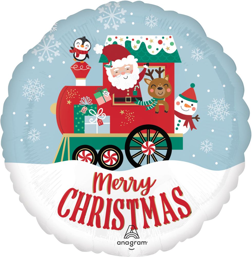 Standard North Pole Express Christmas Balloon