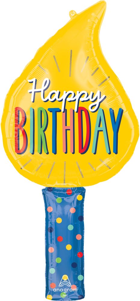 SuperShape Happy Birthday Candles Balloon