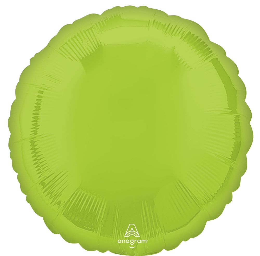 18" Vibrant Green Circle (non-packaged) Balloon