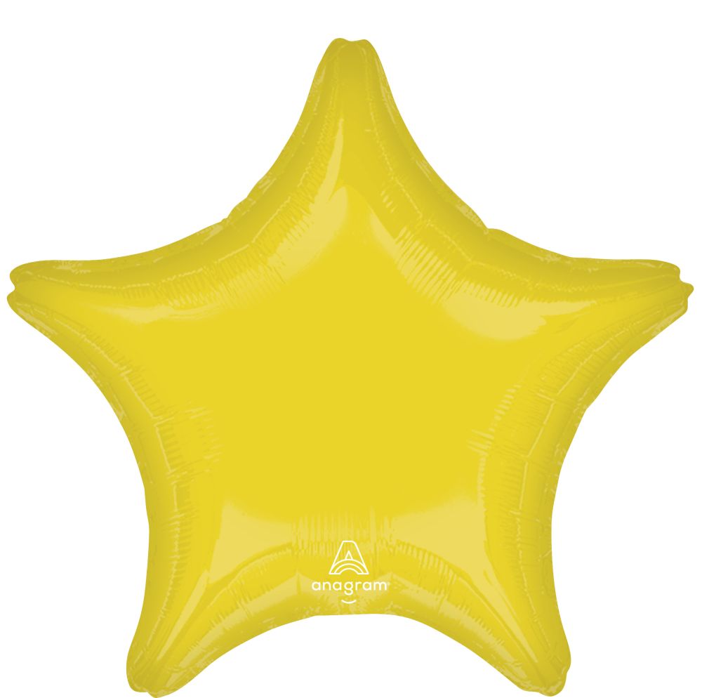 18" Vibrant Yellow Star Balloon