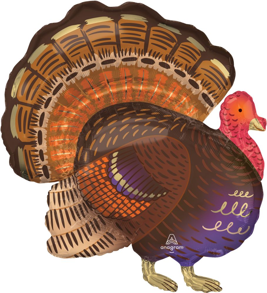SuperShape Thankful Turkey Balloon
