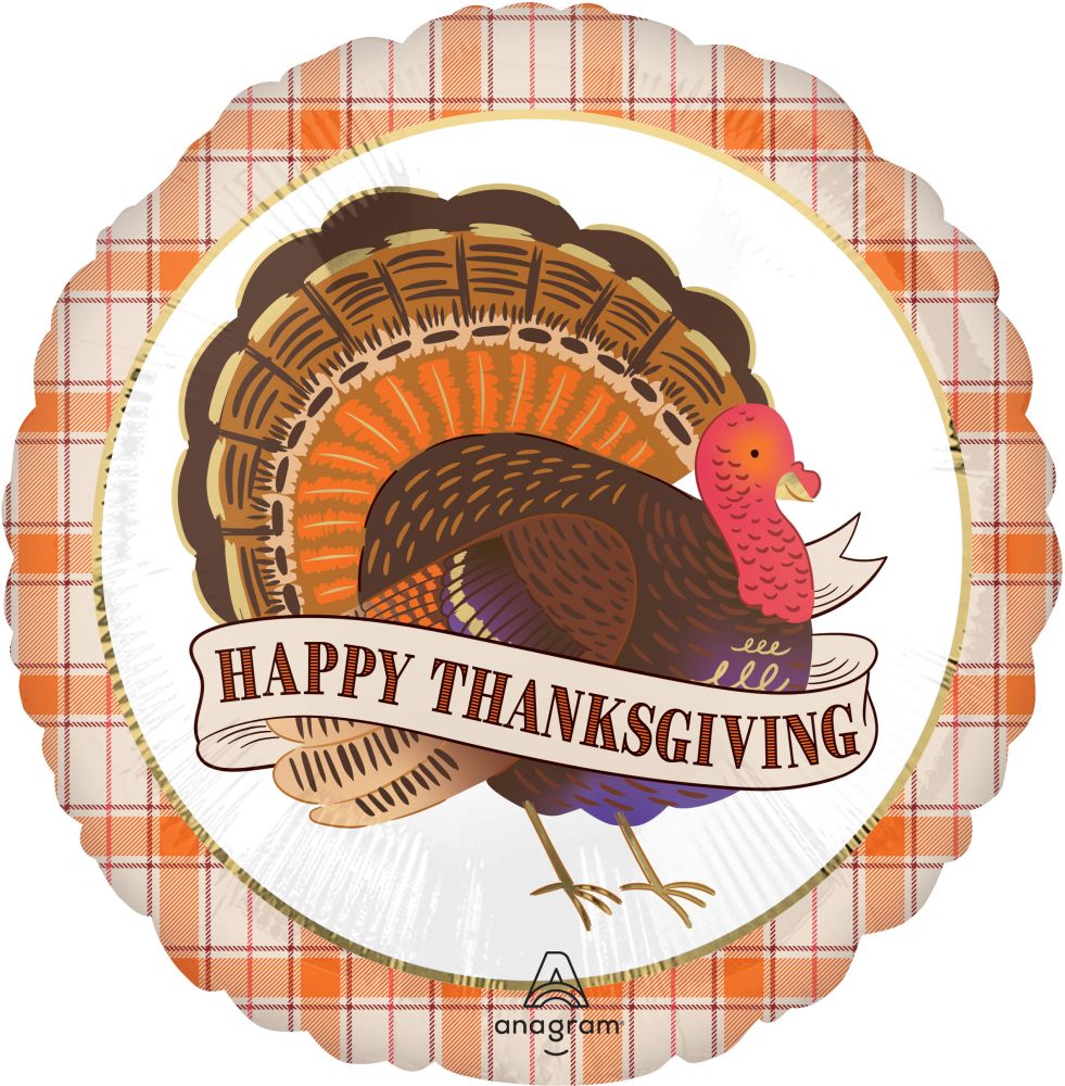 Standard Thankful Turkey Thanksgiving Balloon
