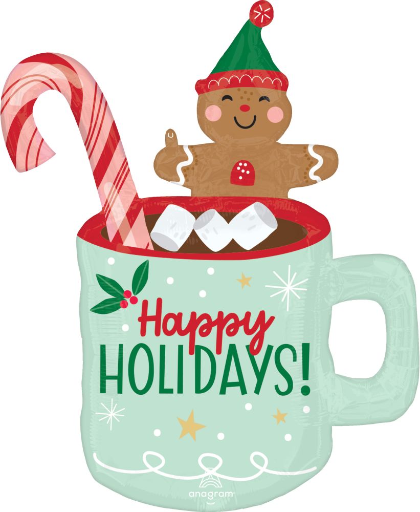 SuperShape Holiday Christmints Mug Balloon