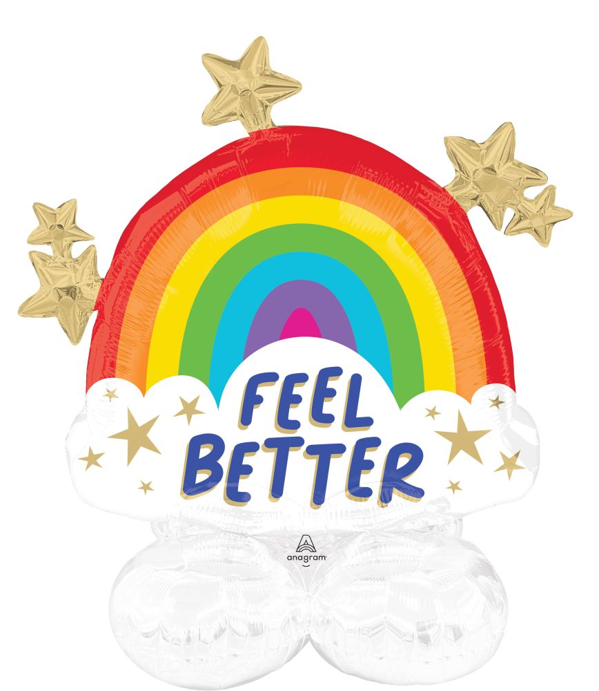 AirLoonz Junior Feel Better Rainbow Shine Balloon