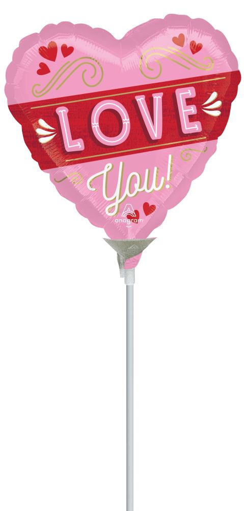 09" Retro Love Balloon