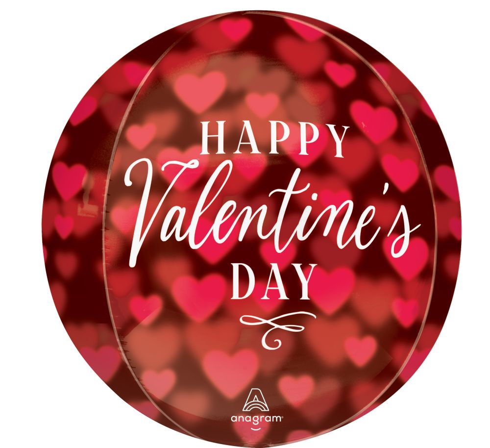 Orbz Romantic Glow Hearts Balloon