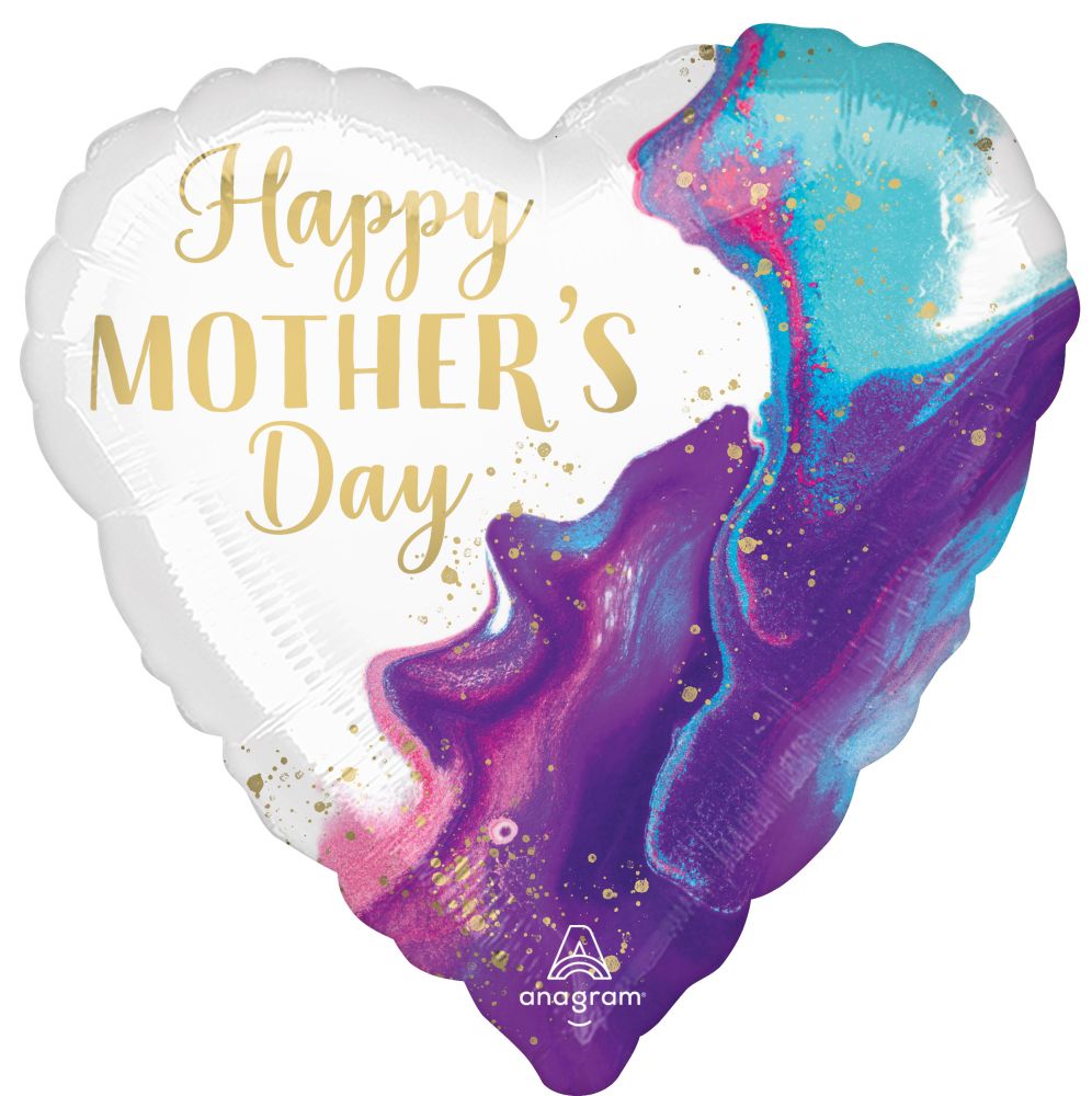 Jumbo Mother's Day Alluring Marble Balloon