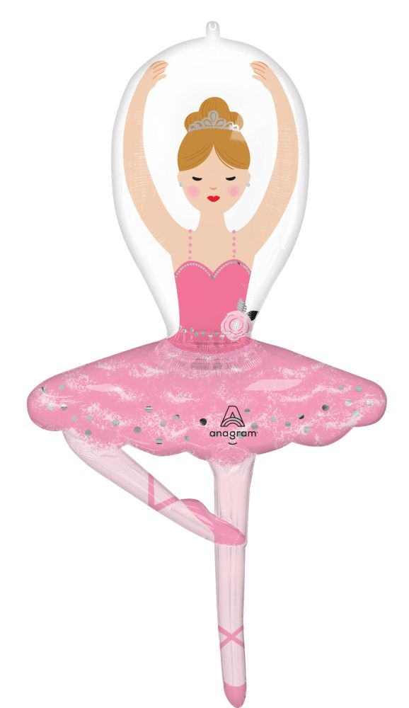 SuperShape Ballerina Girl Light Skin Balloon