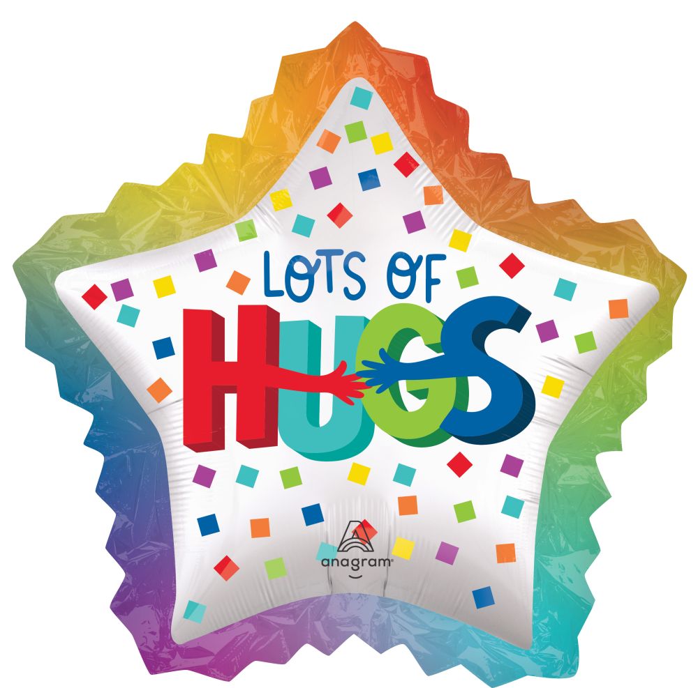 SuperShape Satin Hugging Wishes Balloon