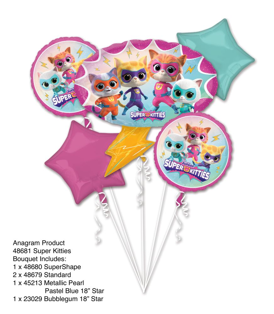 Bouquet Super Kitties Balloon