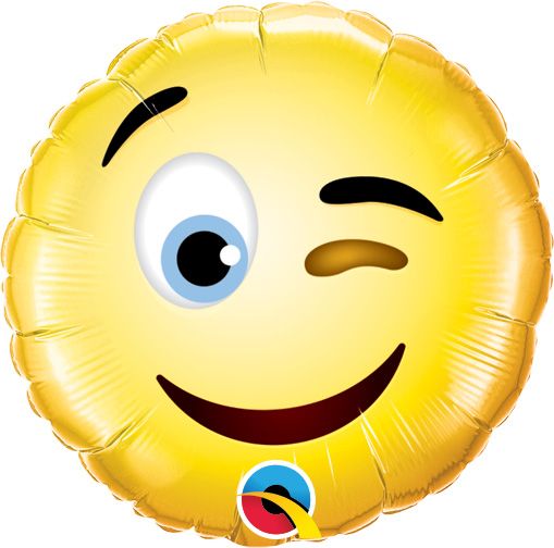 09" Smiley Wink Balloon