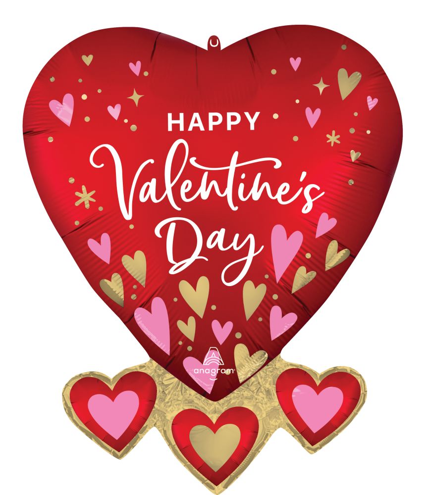 SuperShape Satin Heartfelt Elegance Balloon