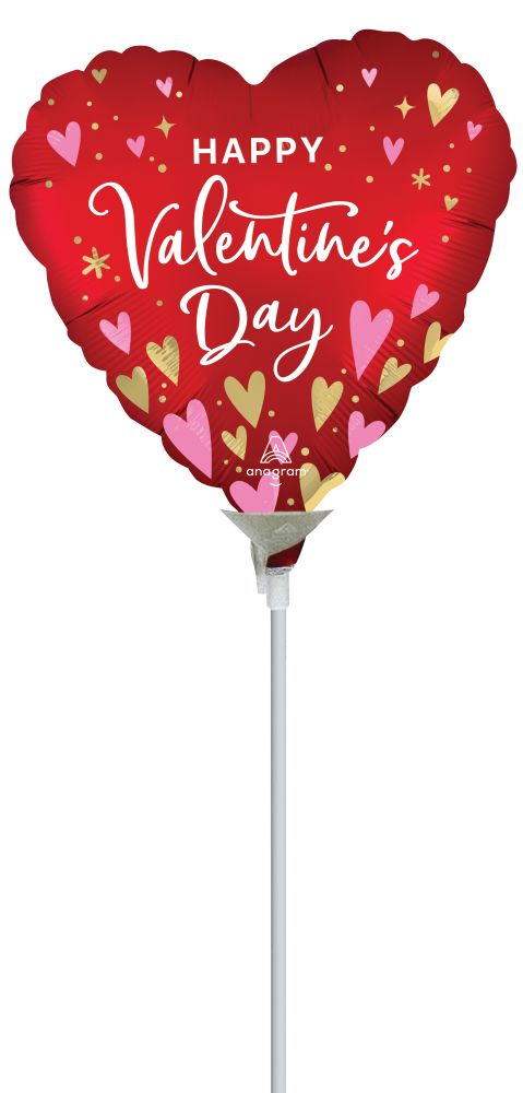 04" Satin Happy Valentines Day Heartfelt Elegance Balloon