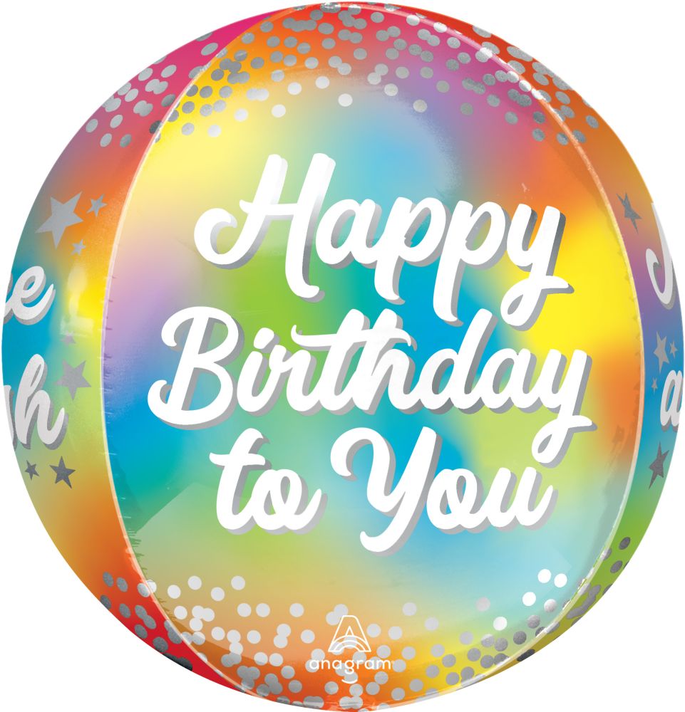 Orbz Birthday Glitz Balloon