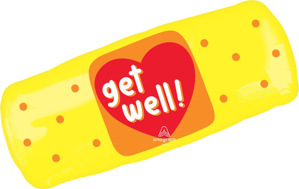 SuperShape Get Well Patch Balloon
